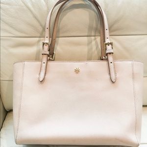 Tory Burch light blush tote